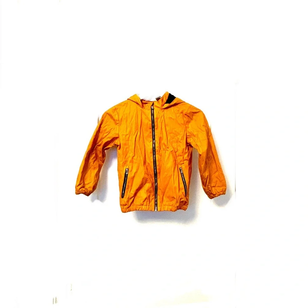 Jacadi Blue and Orange Raincoat for Stylish Weather Protection